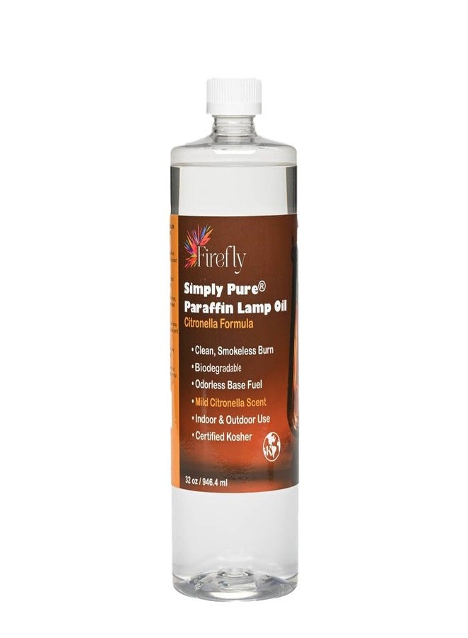 Firefly Fuel Premium Liquid Paraffin Lamp Oil for Indoor Use 32 oz - Indoor Smokeless Odorless Paraffin Oil Fuel for Lamps, Lantern, Candle, Citronella, Kosher - Image 1